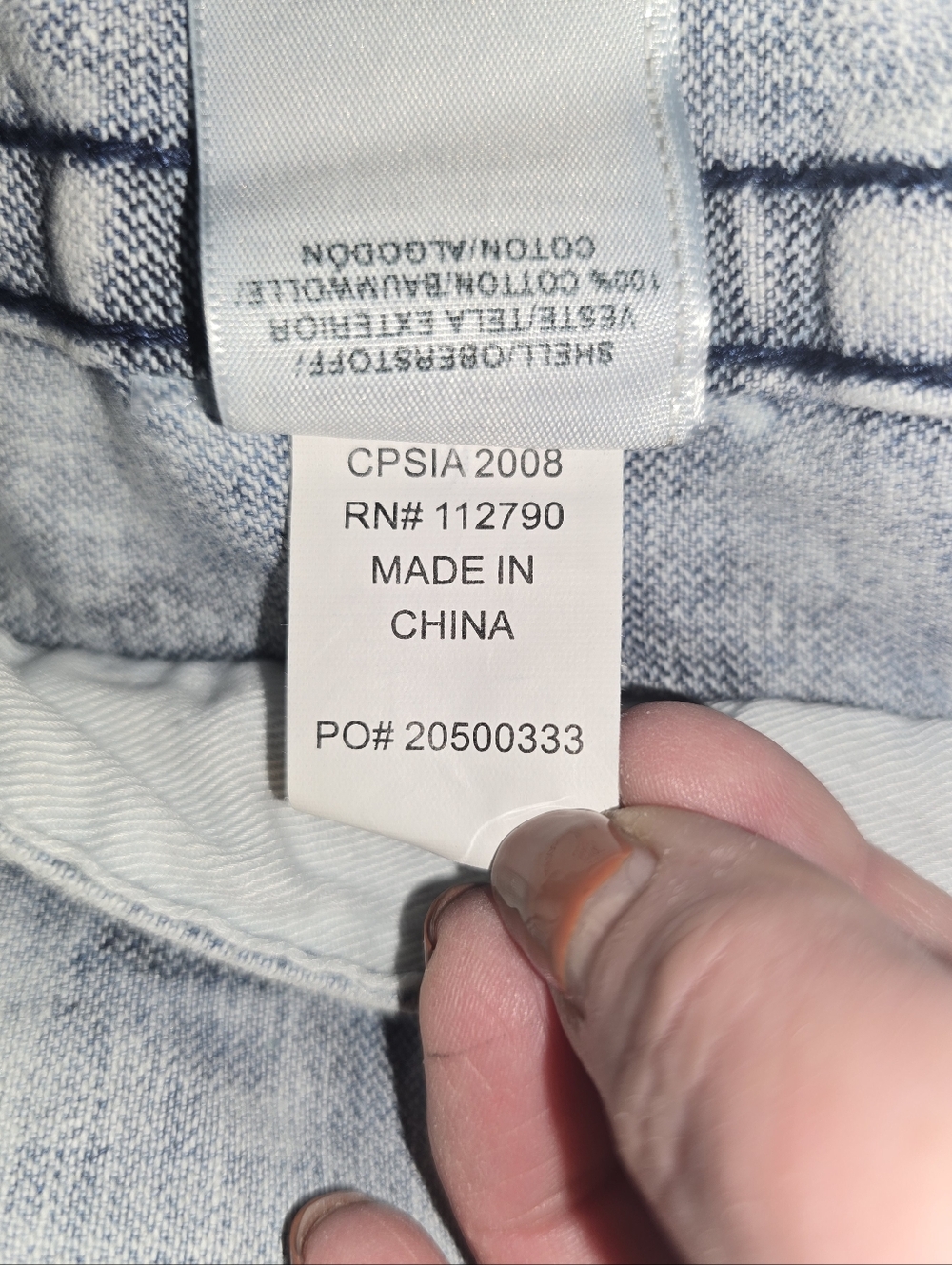 True Religion Kids Denim Jimmy Trucker Jacket Acid Wash Rope Stitch Blue Size Sm - Picture 12 of 12